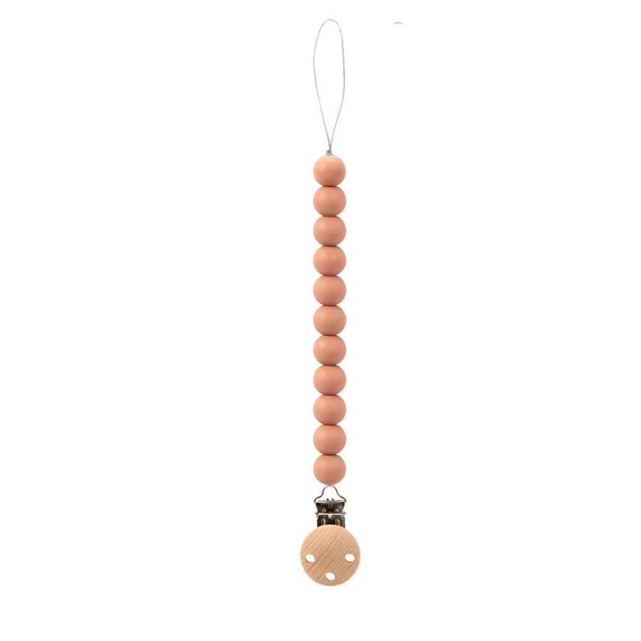 silicone beads pacifier clip