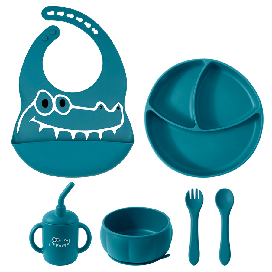 silicone feeding set crocodile