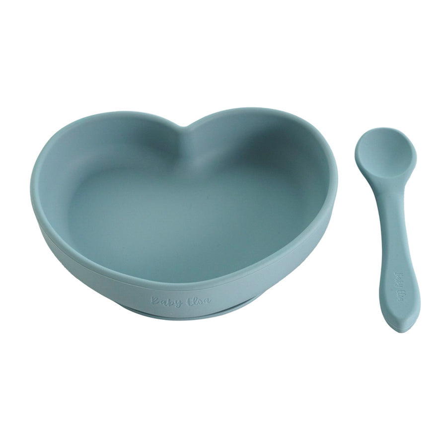 silicone plate with spoon